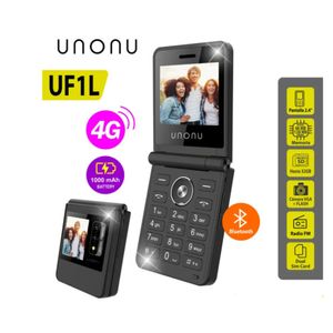 CELULAR UNONU UF1L FLIP PHONE 2024 32MB 128MB NEGRO