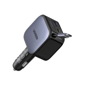 Cargador Ugreen 90W Para Carro Carga Rápida Cable Incluido Negro EC603 - 55909B