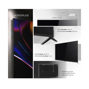 Televisor JVC LT-32KM158 32 0 2GB 1GB NEGRO