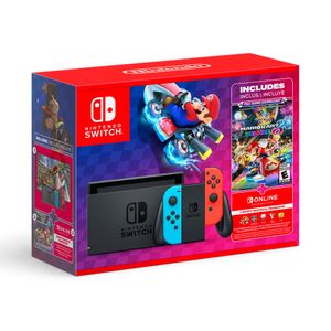 Consola NINTENDO NINTENDO SWITCH MARIO KART 8 DELUXE 0 4GB 32GB AZUL-ROJO