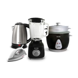 Record Combo Caja Mágica Licuadora Arrocera Plancha y Hervi