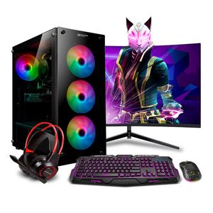 COMPUTADORA PC Gamer Storm RGB Plus Ryzen 7 5700G 16GB 500GB 24" RTX5050 8GB
