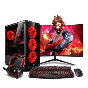 COMPUTADORA PC Gamer Draco Red Plus INTEL Core i5 14400F 16GB 500GB 24" Curvo RTX3050 6GB MIPCLISTA - MI PC LISTA
