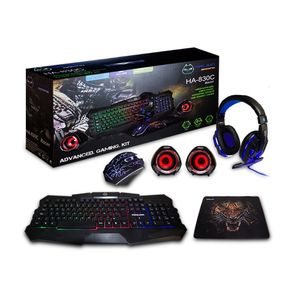 KIT GAMER 5 EN 1 HALION RACER TECLADO+MOUSE CLABLE+AUDIFONO
