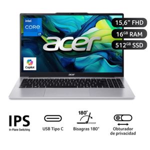 Laptop Acer Intel Core I7-13620h 16gb 512gb 15.6 Fhd