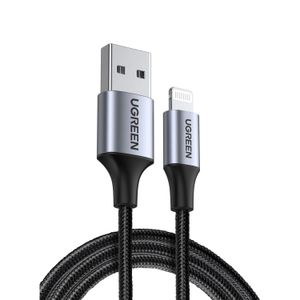 Cable Ugreen Lightning a USB-C Trenzado 1m Negro 60156