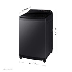 LAVADORA SAMSUNG ECOBUBBLE 19KG GRIS GRAFITO WA40F19E7CPE