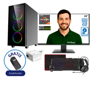 COMPUTADORA GAMER PROCESADOR  AMD RYZEN 7 5700G, 16GB RAM, SSD 500GB, RTX-3050