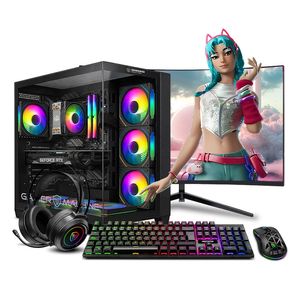 COMPUTADORA PC Gamer STORM PINK PLUS RYZEN 5 5500X3D 16GB 500GB 24" Curvo RTX5060 8GB MIPCLISTA - MI PC LISTA