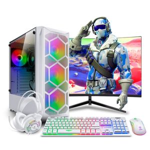 COMPUTADORA PC Gamer Haku White Ryzen 7 5700G 16GB 500GB 24" Curvo MIPCLISTA - MI PC LISTA
