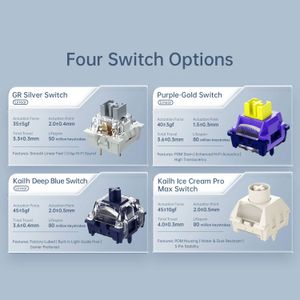 Teclado Mecanico Gamer Machenike Kg98 BT Ingles Morado