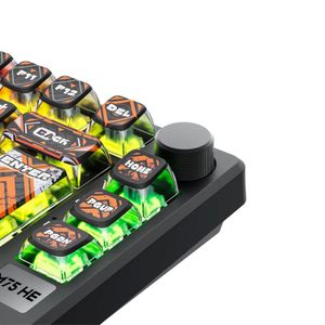 Teclado Gamer Royal Kludge Rk-M75 He Cableado Hephaestus Mint Magnetic Swicth